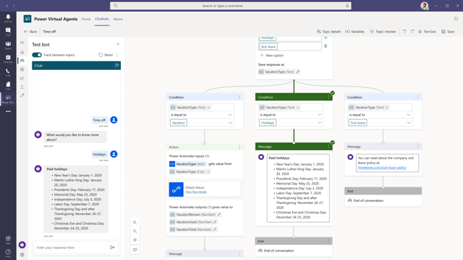 Microsoft Teams chatbot