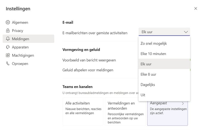 teams emailberichten